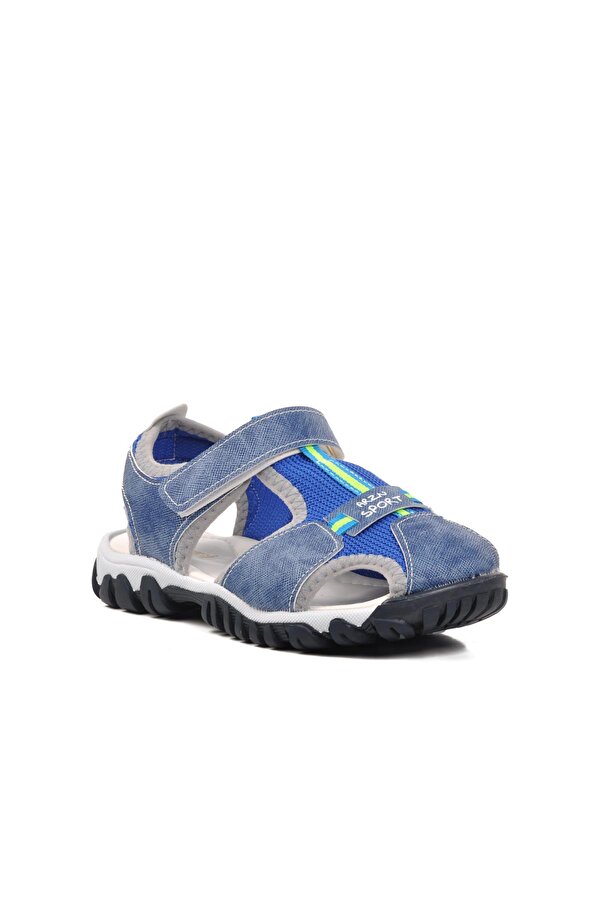Arzen 24-418-F Mavi Ortopedik Erkek Çocuk Sandalet