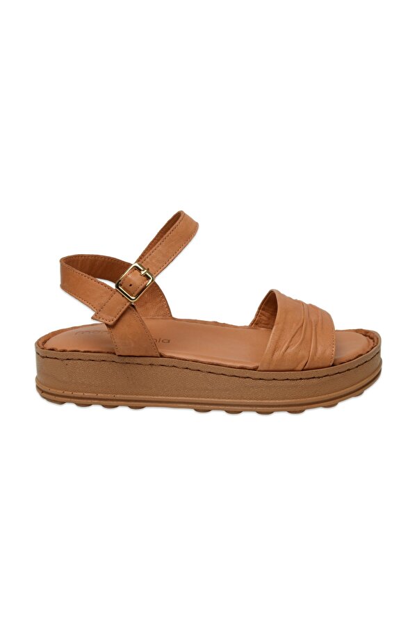D25Ys-2590 Günlük Taba Kadın Sandalet