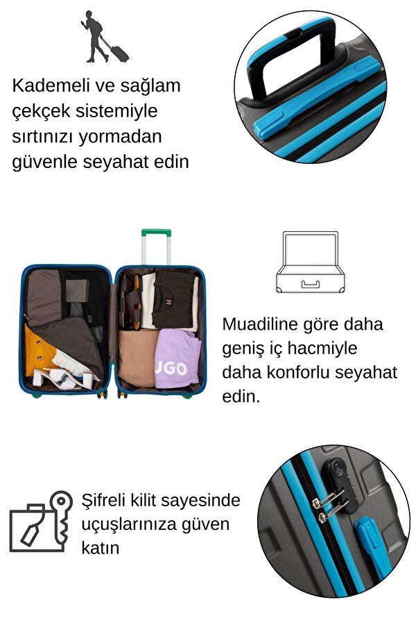 Kabin Boy Valiz 4x2 Teker Antrasit 1167