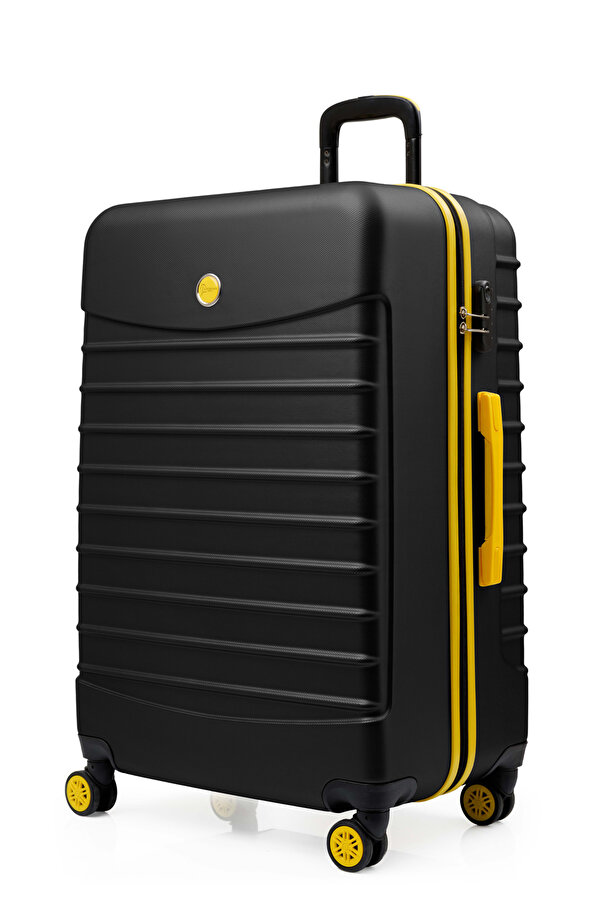 3 lü Valiz Seti Büyük Boy - Orta Boy - Kabin Boy Siyah 1168