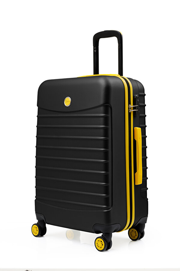 3 lü Valiz Seti Büyük Boy - Orta Boy - Kabin Boy Siyah 1168