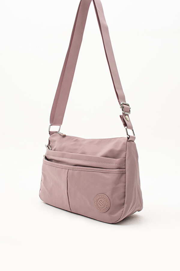 Sn-4009 Kadın Suya Dayanıklı Paraşüt Kumaş  El Omuz Çantası Kol Çantası Çapraz Çantası LİLA