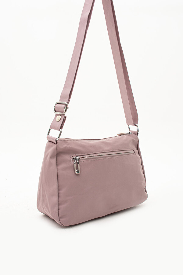 Sn-4009 Kadın Suya Dayanıklı Paraşüt Kumaş  El Omuz Çantası Kol Çantası Çapraz Çantası LİLA