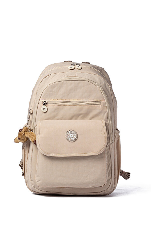 My Polo 8615 Klinkır Okul çantası Sırt Çanta Günlük Gezi Spor Seyahat Tatil Çok Gözlü Laptop Bölmeli KUM