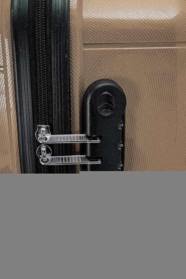 FOCUX 23  Orta Boy Kırılmaz Polipropilen Valiz Seyahat Tatil Çeyiz Tekerlekli GOLD