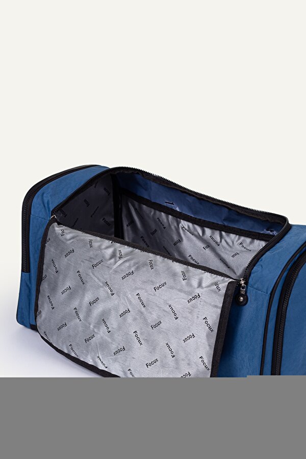 Nil-08 SPOR ÇANTASI SEYAHAT ÇANTASI EL VALİZİ GYM SPOR SALONU AYAKKABI BÖLMELİ MAVİ