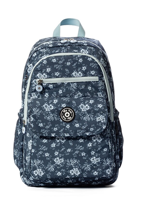 My Polo 8615 Klinkır Okul çantası Sırt Çanta Günlük Gezi Spor Seyahat Tatil Çok Gözlü Laptop Bölmeli BLUE