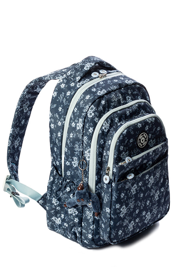 My Polo 8610 Klinkır Okul çantası Sırt Çanta Günlük Gezi Spor Seyahat Tatil Çok Gözlü Laptop Bölmeli BLUE