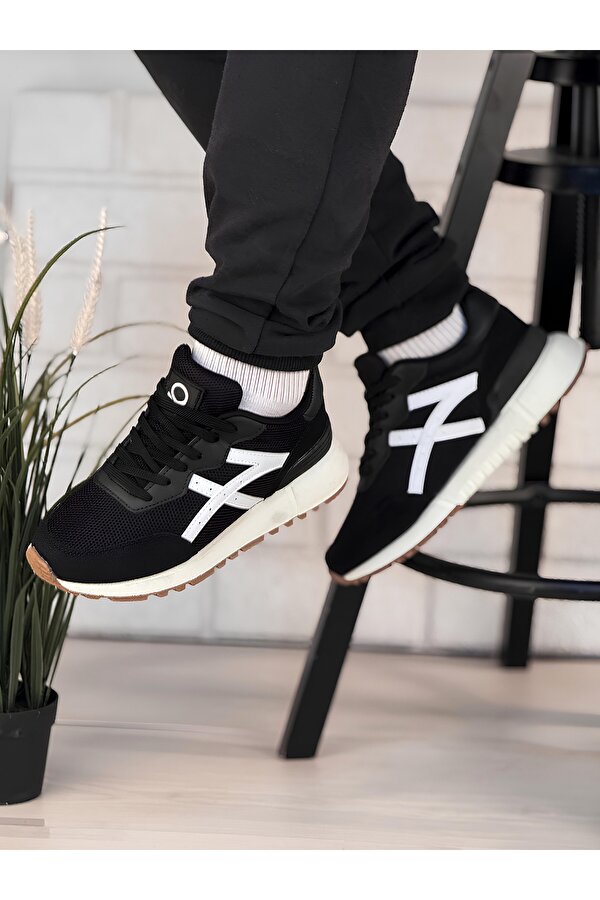 Unısex Sneaker Ayakkabı Siyah Beyaz