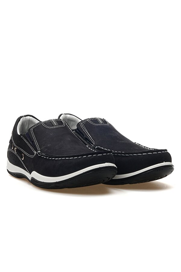 Erkek Hakiki Deri Marine Günlük Ayakkabı 25y M2021nl M Nubuk Lacivert