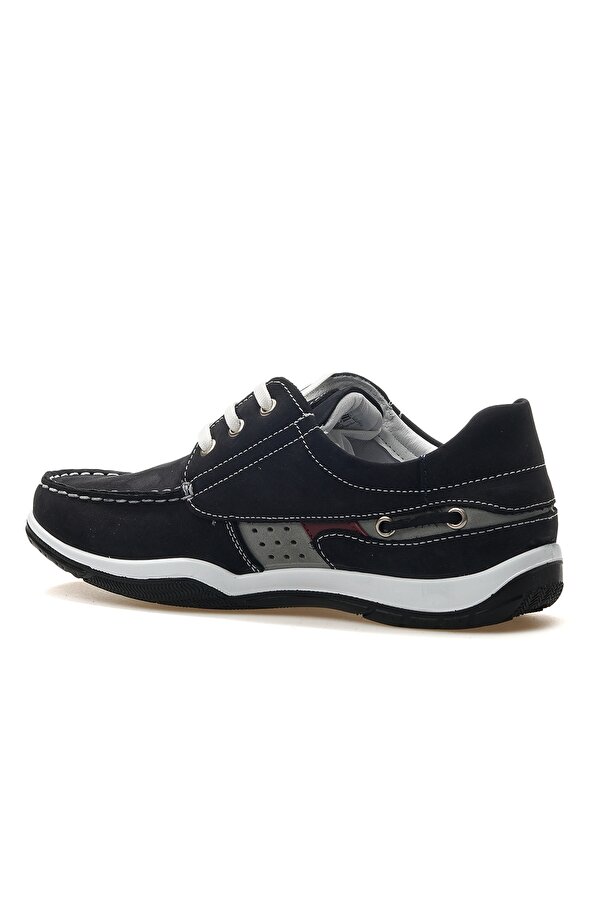 Erkek Hakiki Deri Marine Günlük Ayakkabı 25y M2020nl M Nubuk Lacivert