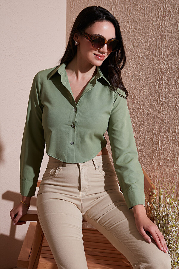 Bayan Gömlek 6777336 HAKİ