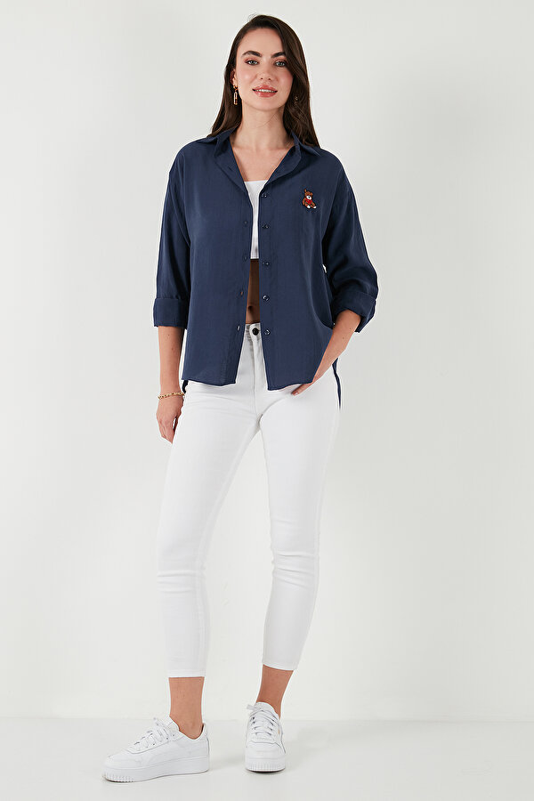 Bayan Gömlek 6773106 LACİVERT