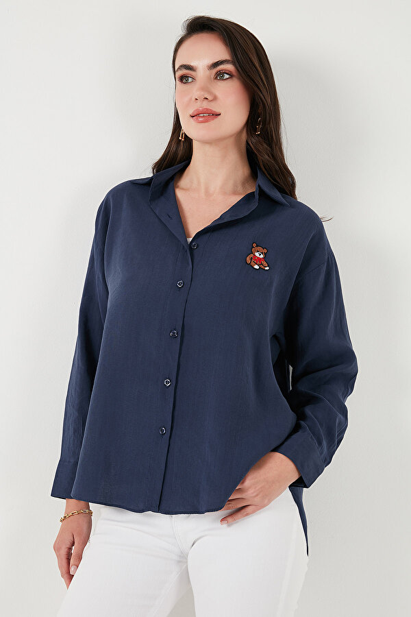 Bayan Gömlek 6773106 LACİVERT