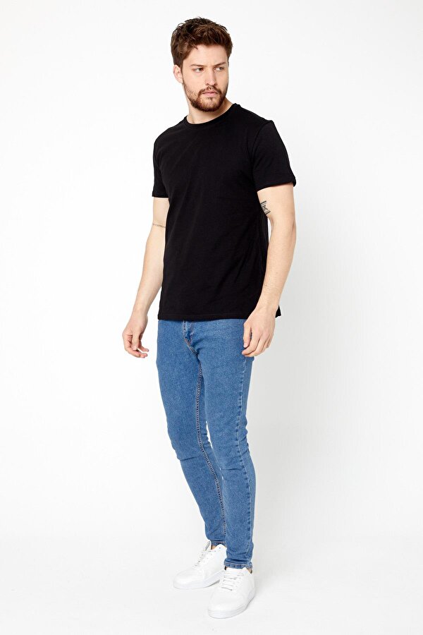Erkek Çok Renkli T- Shirt Regular Fit Rahat Kesim Bisiklet Yaka Basic Tişört