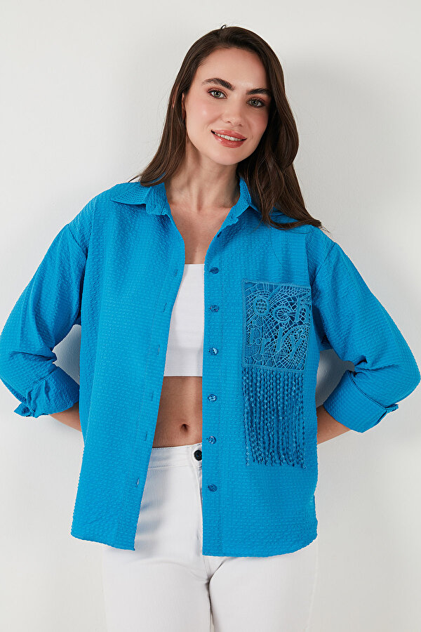 Bayan Gömlek 6773215 MAVİ