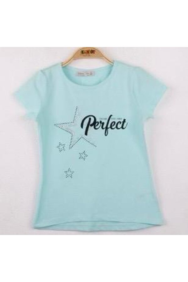 Toontoy Kız Çocuk Perfect Yıldız Baskılı Tişört