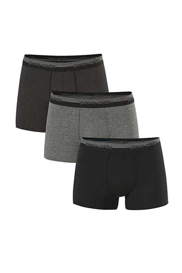 Erkek 3 lü Boxer Çizgili/Düz