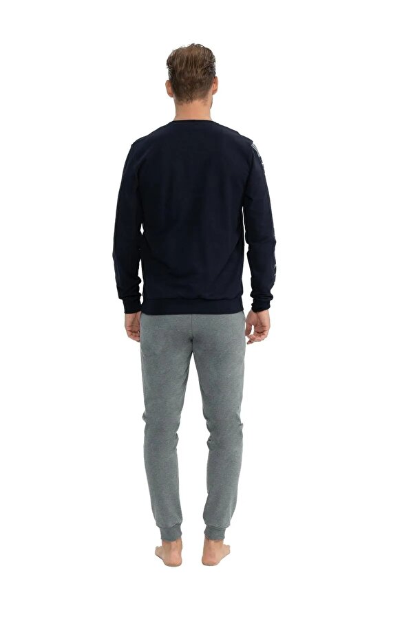 Erkek Uzun Kollu Baskılı Pijama Takımı