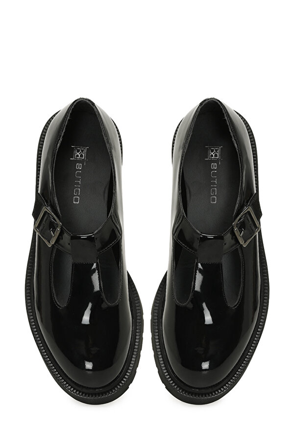 25K-2105 5PR Siyah Kadın Oxford Ayakkabı