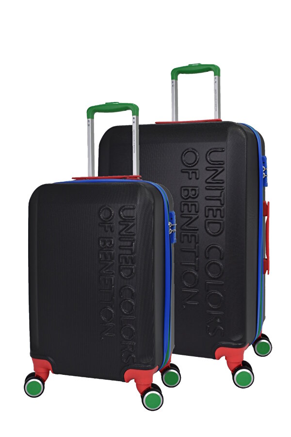 Lüx Abs 2 li Valiz Seti Orta Boy - Kabin Boy Siyah BNT600