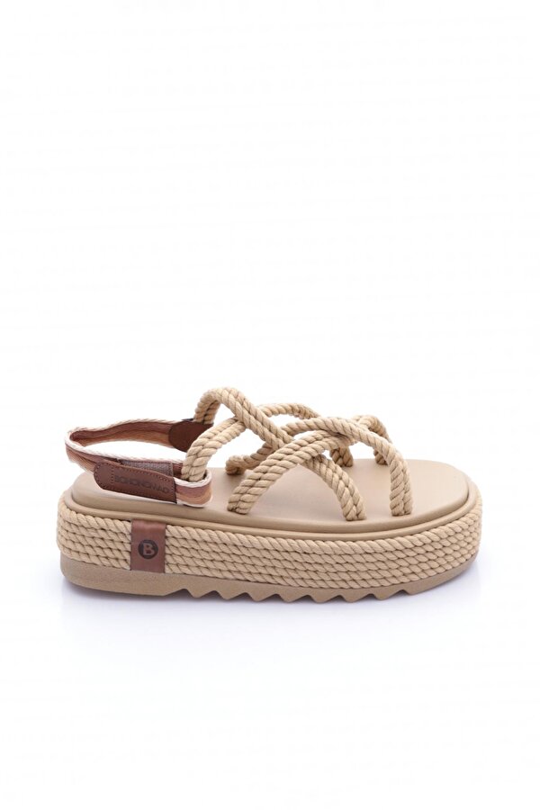 Chunky Platform Kadın Halat Sandalet