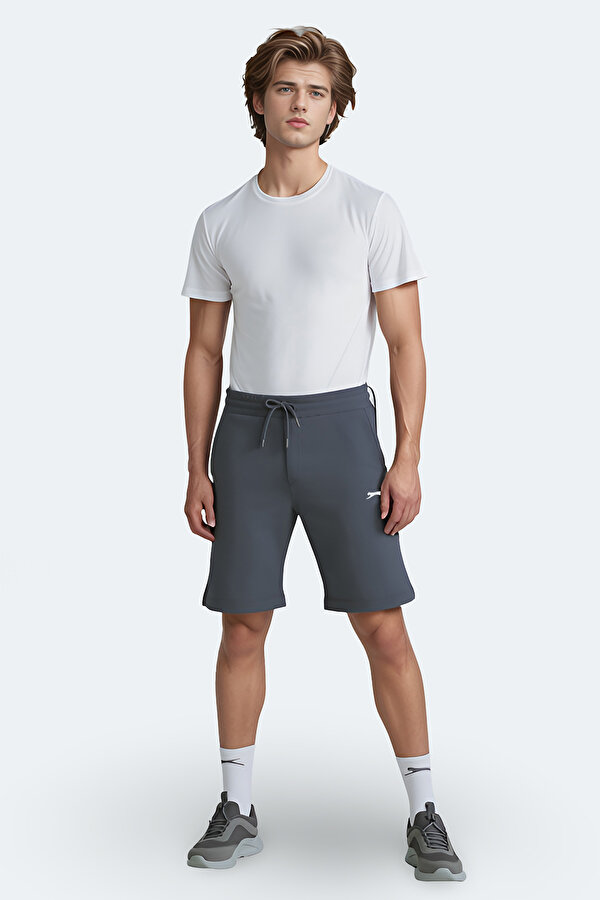 VELVELA Erkek Şort Koyu Gri