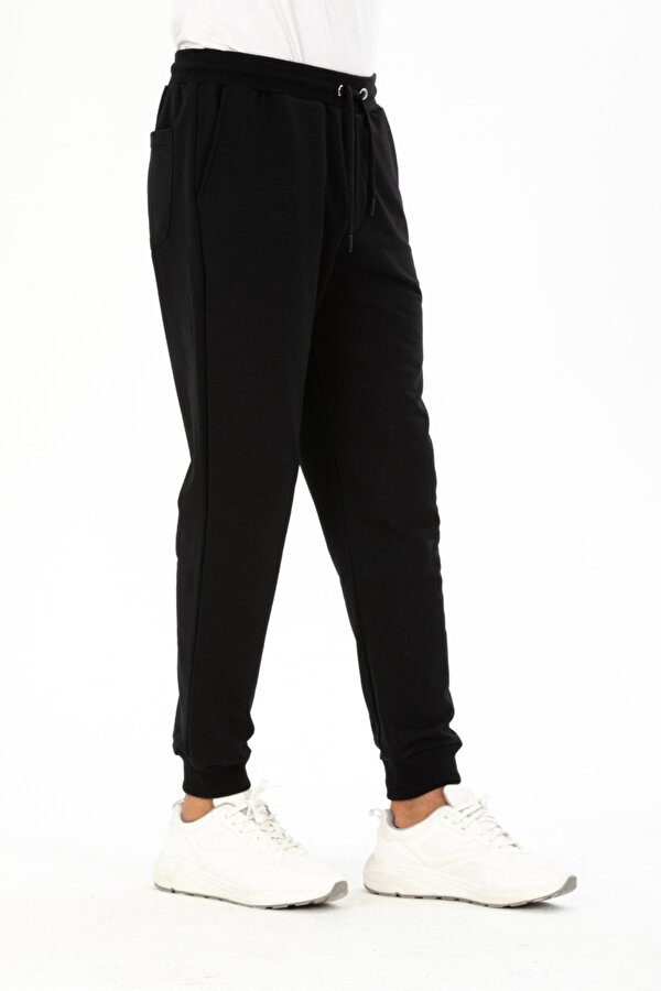 Erkek Basic Regular Fit Paçası Ribanalı Jogger Eşofman Altı