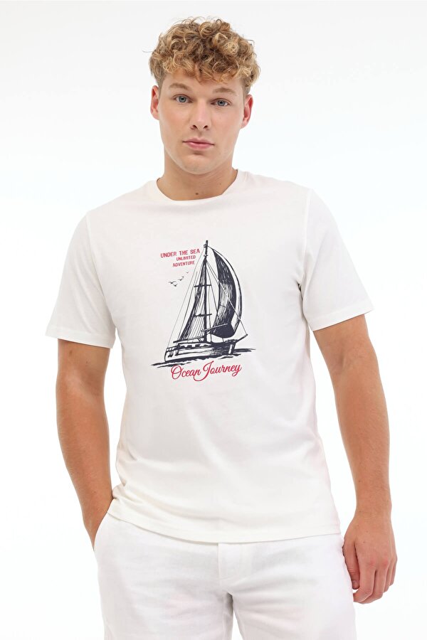 ML ETCOR 11MRN200 5FX Beyaz Erkek Kısa Kol T-Shirt