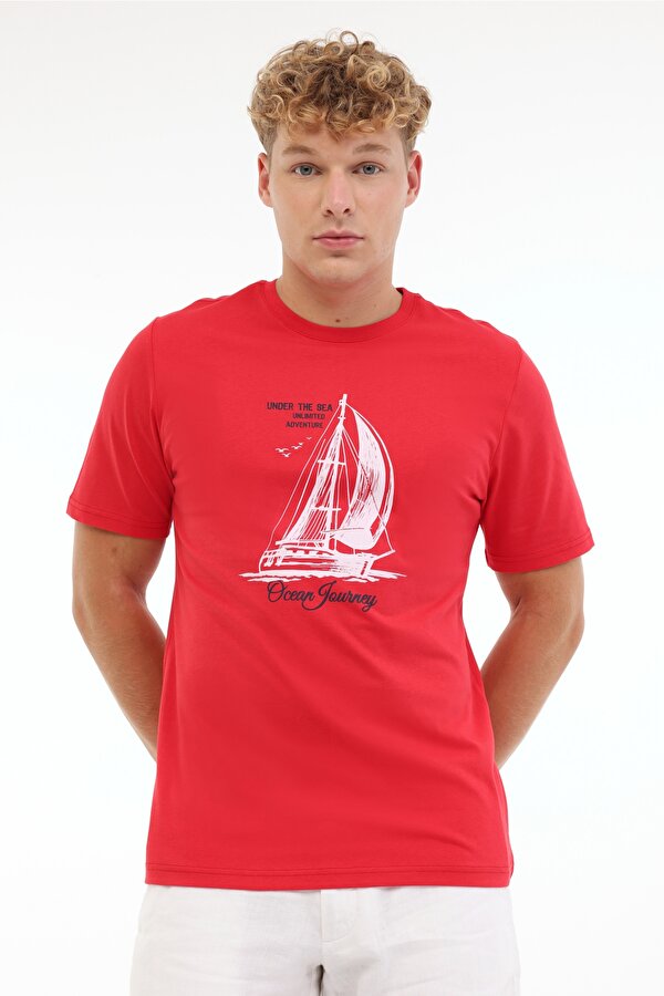 ML ETCOR 11MRN200 5FX Kırmızı Erkek Kısa Kol T-Shirt