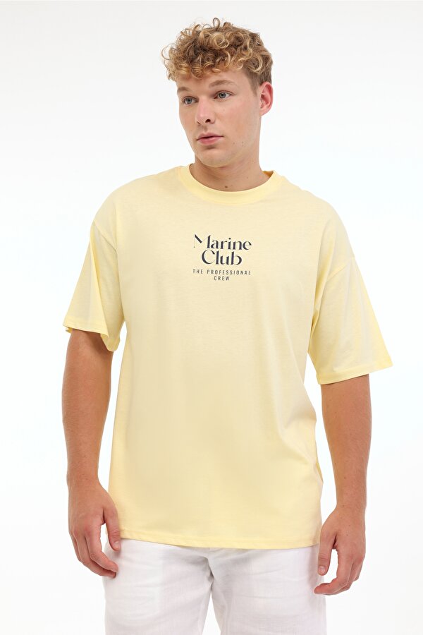 ML NACOT 11HS103 5FX Sarı Erkek Kısa Kol T-Shirt