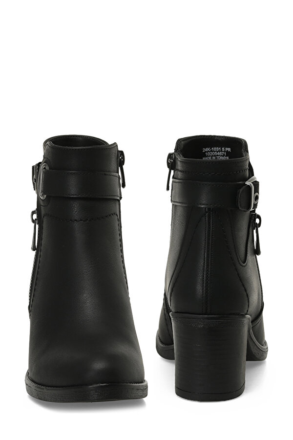 24K-1031 5PR Siyah Kadın Topuklu Bot