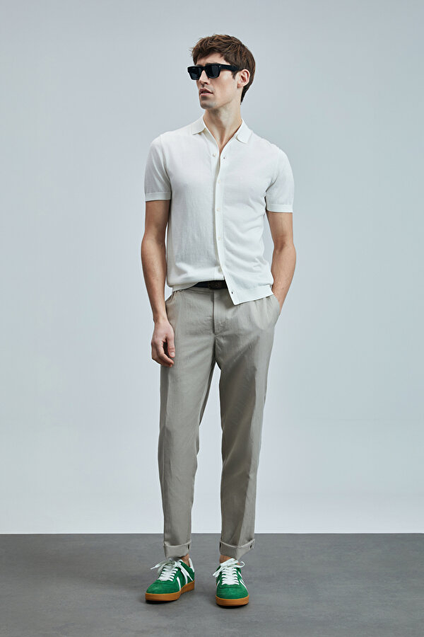 111090132 Hector Erkek Modal Karışımlı Kazak Gömlek Erkek Gömlek