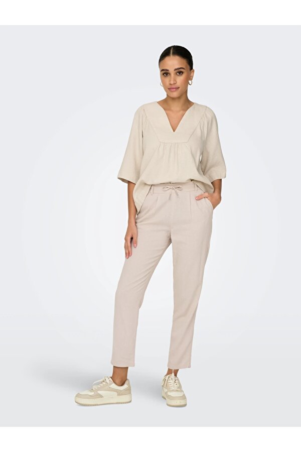 Onlcaro-Poptrash Easy Linen Kadın Pantolon 15278710