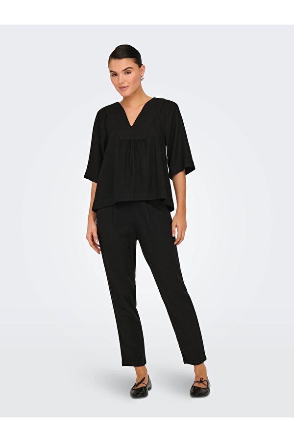 Onlcaro-Poptrash Easy Linen Kadın Pantolon 15278710
