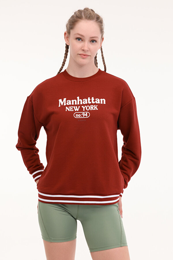 WL 16HAMBAR BTS-K3 5PR Bordo Kadın Sweatshirt