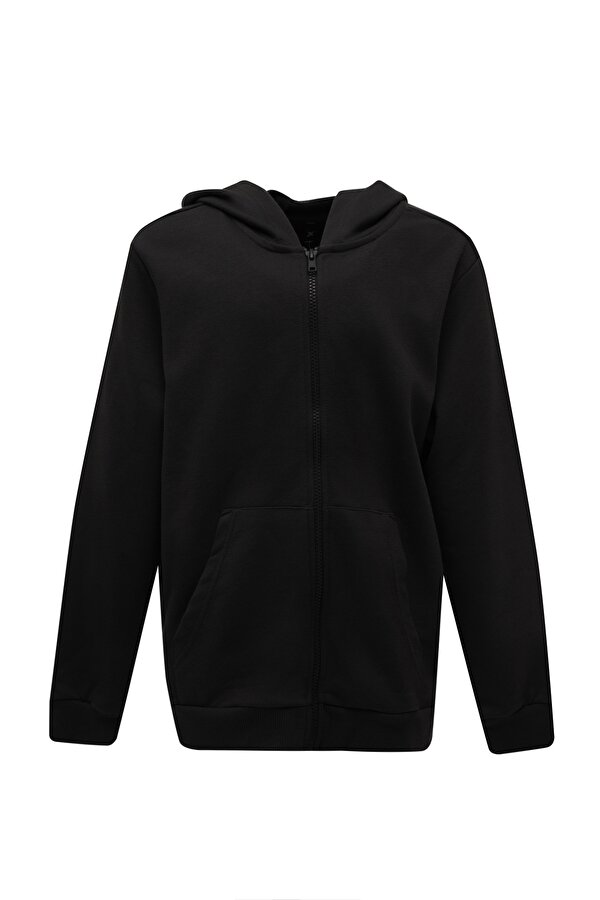 KU 18SHAY KDS01 5PR Siyah Unisex Çocuk Fermuarlı Sweatshirt