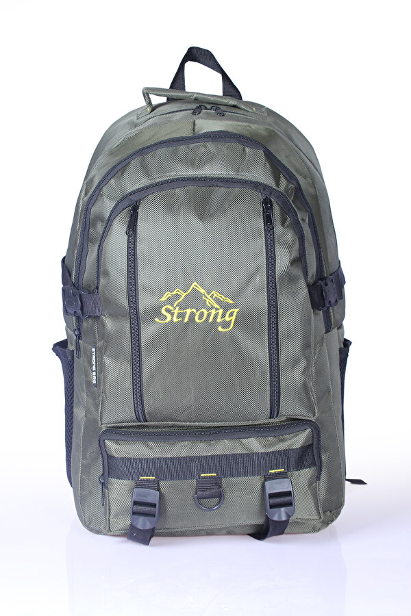 STRONG 17-18.4 İNCH Laptop Bölmeli Büyük Boy Sırt Çantası ,Dağcı Çantası,Seyahat Kamp Çantası HAKİ YEŞİL