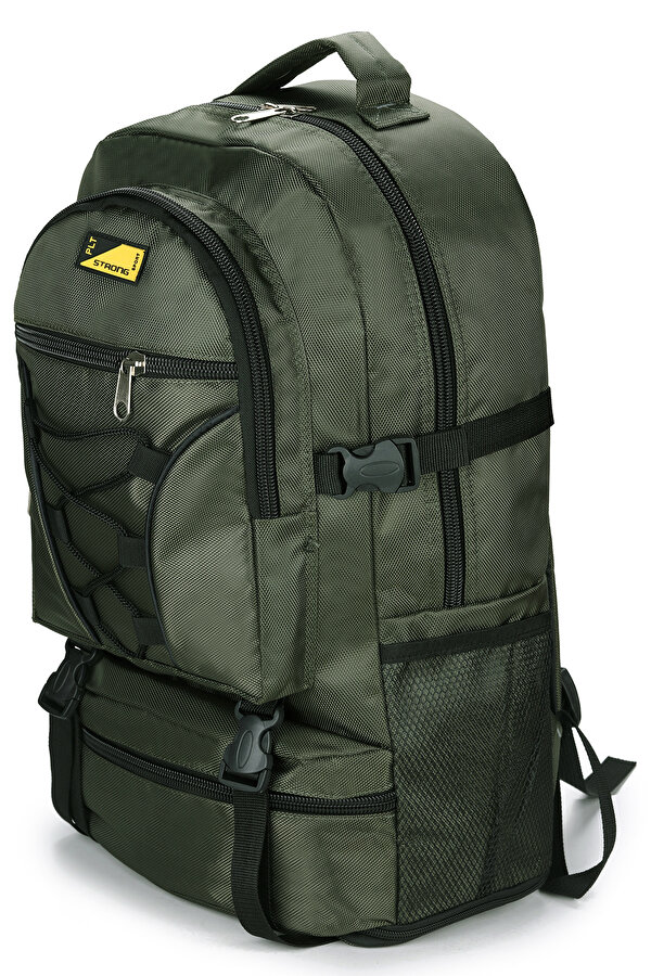 STRONG Büyük Boy Körüklü Sırt Çantası, Dağcı Kamp Sırt Çantası STR01 HAKİ YEŞİL