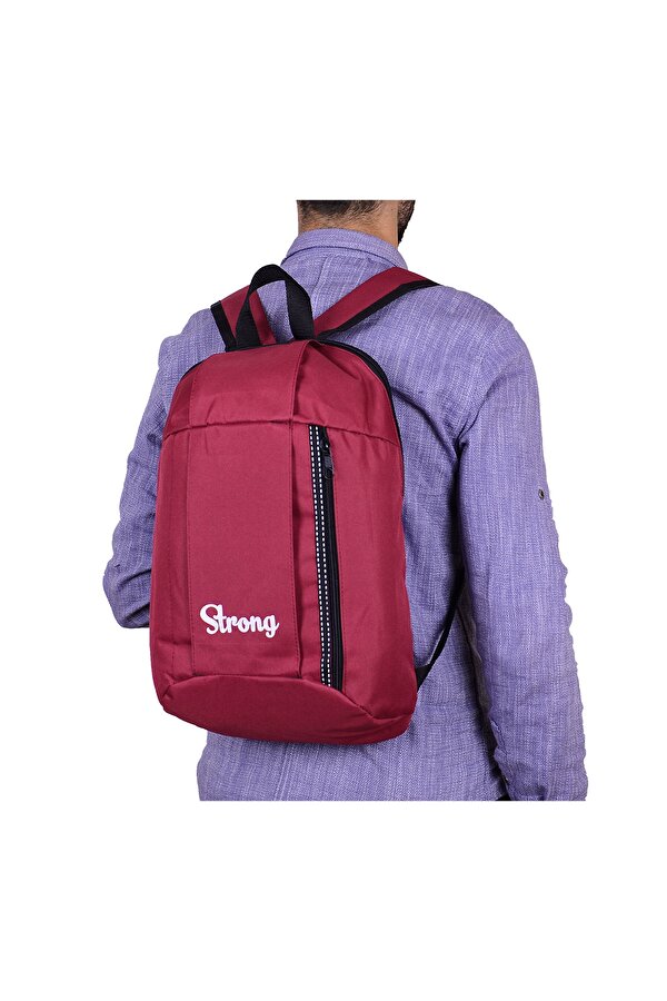 STRONG Bisiklet Mini Sırt Çantası, Günlük Yürüyüş Çantası 15 LT BORDO