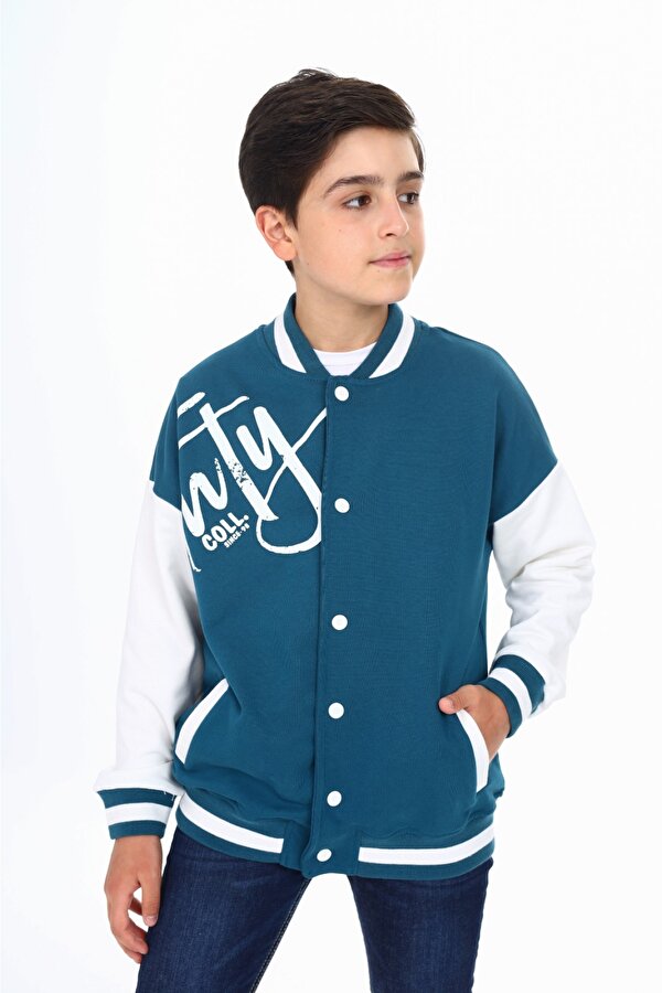 Toontoy Erkek Çocuk Baskılı Kolej Hırka