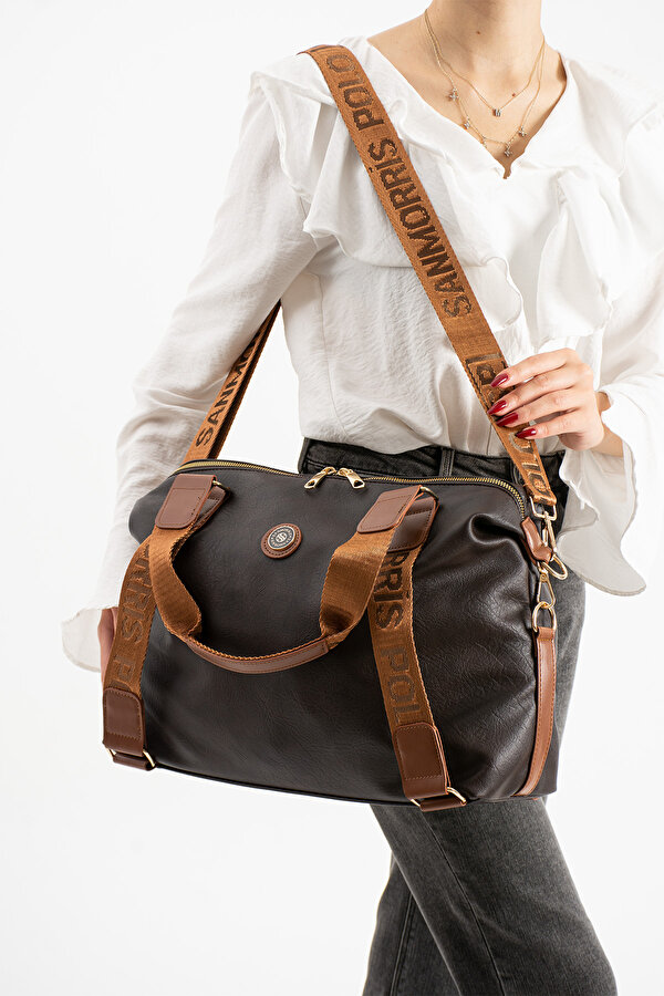 SN 1432  Kadın Omuz Çantası Kol Çantası El Çantası Çapraz Çanta KAHVE