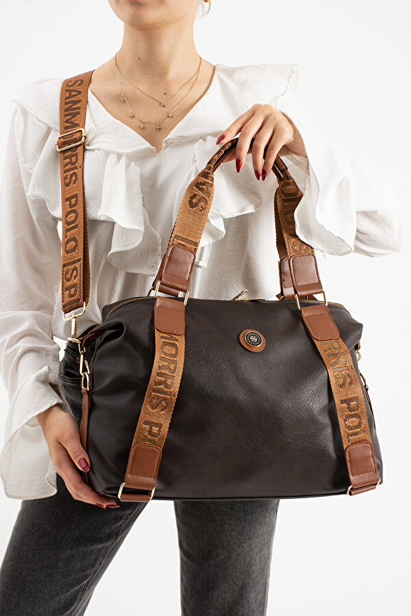 SN 1432  Kadın Omuz Çantası Kol Çantası El Çantası Çapraz Çanta KAHVE