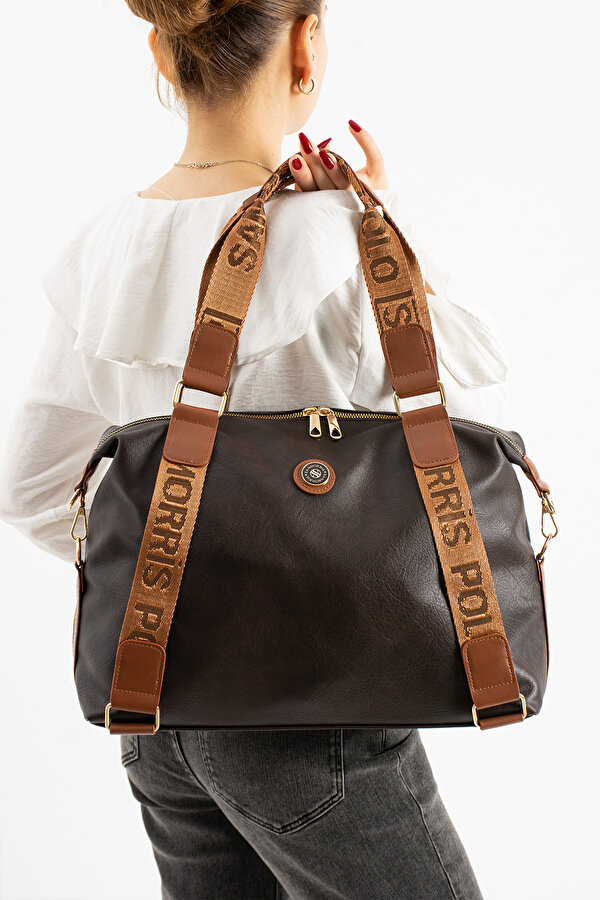 SN 1432  Kadın Omuz Çantası Kol Çantası El Çantası Çapraz Çanta KAHVE