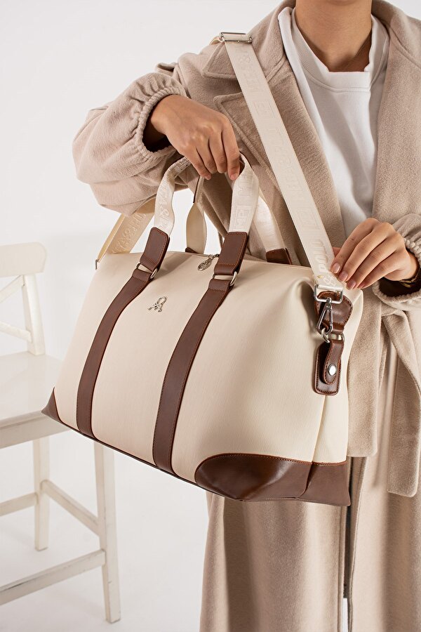 MEGA POLO Unısex Hostes Valiz Seyahat Tatil Spor Hastane El Ve Omuz Çantası Spor Çanta