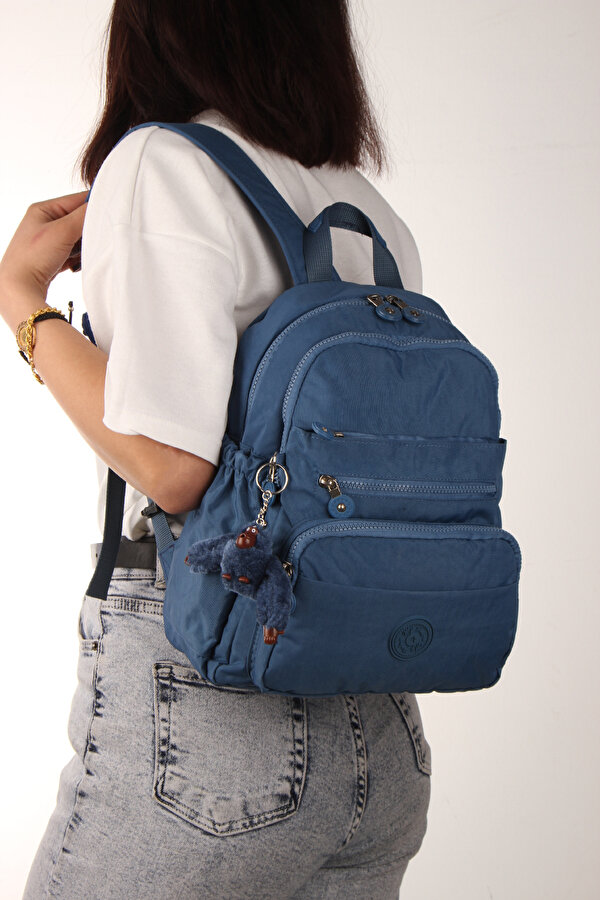 My polo 8745 Klinkır Kadın sırt çantası orta boy günlük suya dayanıklı PETROL