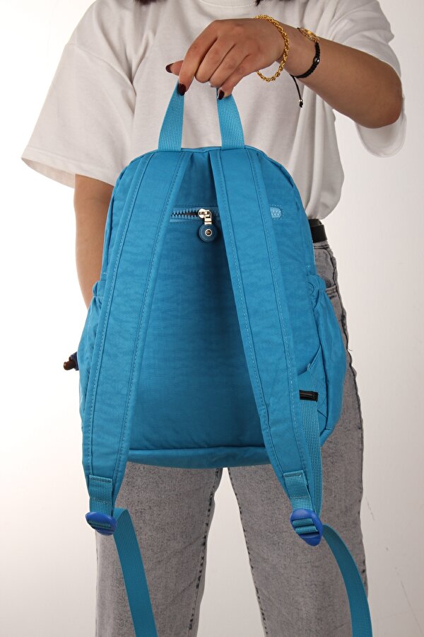 My polo 8675 Klinkır Kadın sırt çantası orta boy günlük suya dayanıklı MAVİ