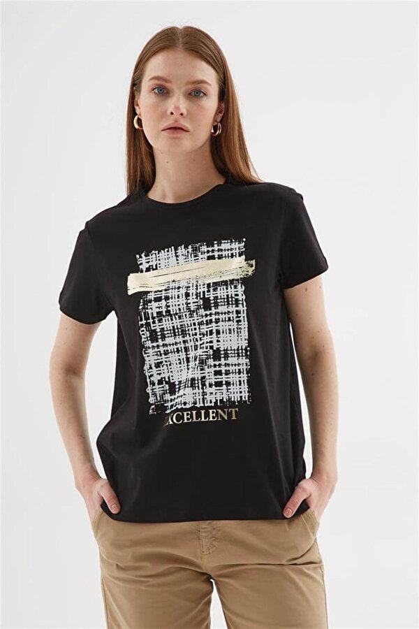 25Y0097K1 Kadın Baskılı T-Shirt