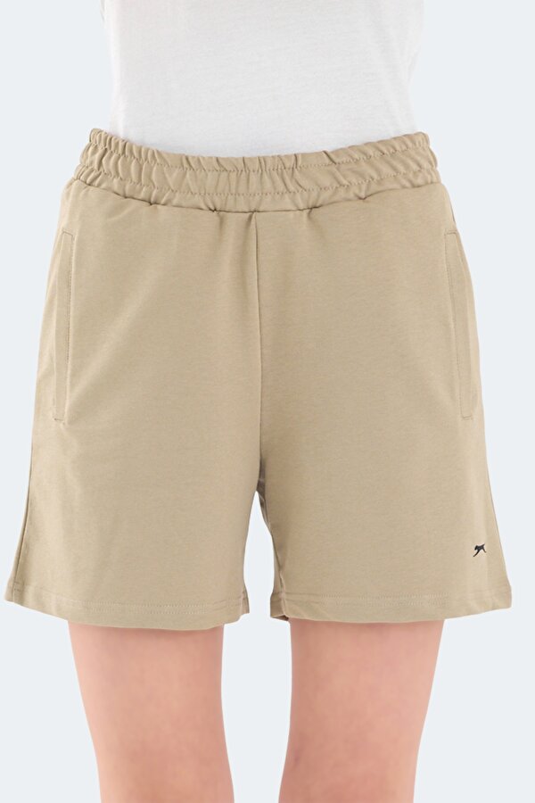 RAMLAH 2 li Set Kadın Şort Siyah - Bej