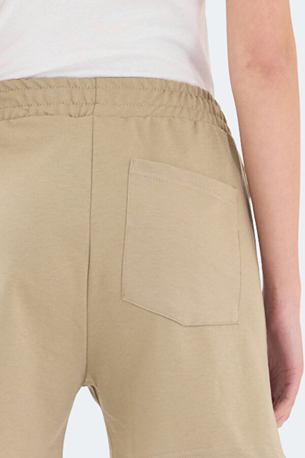 RAMLAH 2 li Set Kadın Şort Siyah - Bej